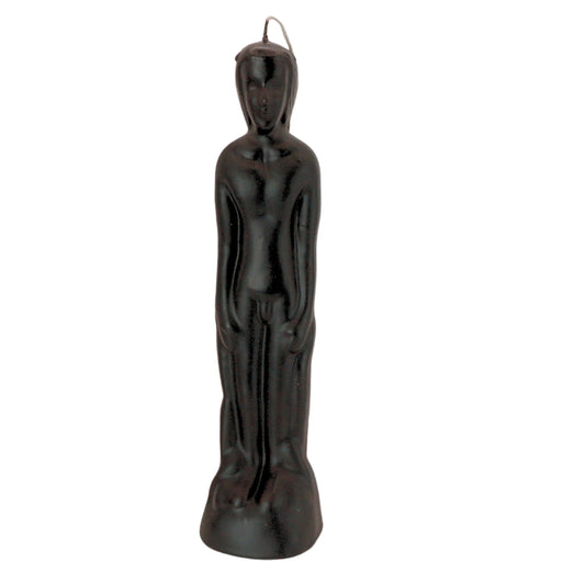Magic Spell Candles-Black Male Human Nude Figure Spell Candle/ Adam Candle