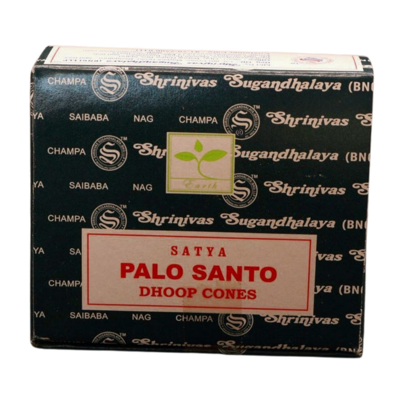 box of palo santo satya dhoop cones