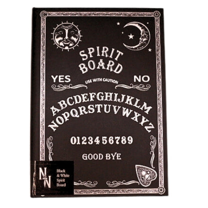 Embossed Black & White Spirit Board Journal- 17cm x 12cm Journal/ Diary