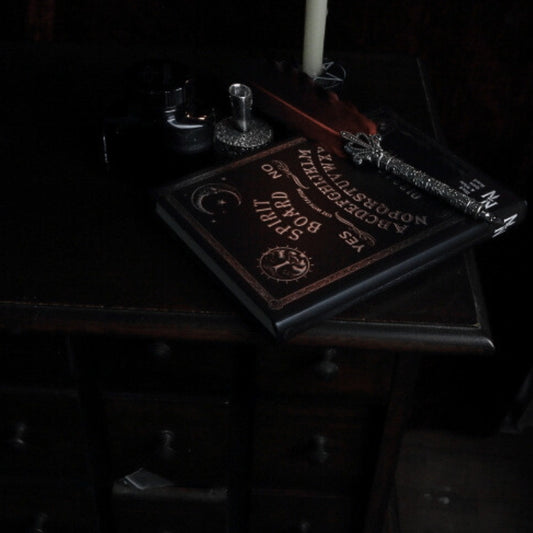 Embossed Black & White Spirit Board Journal- 17cm x 12cm Journal/ Diary