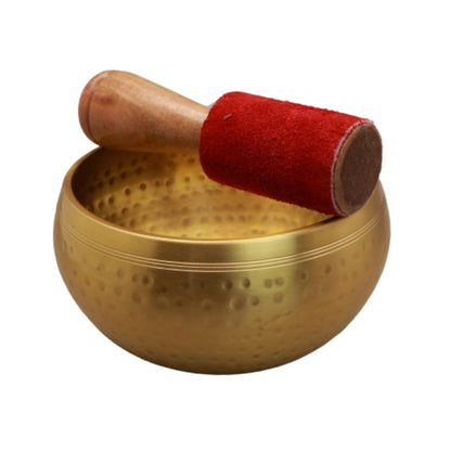 brass Himalayan Singing Bowl  with wooden striker