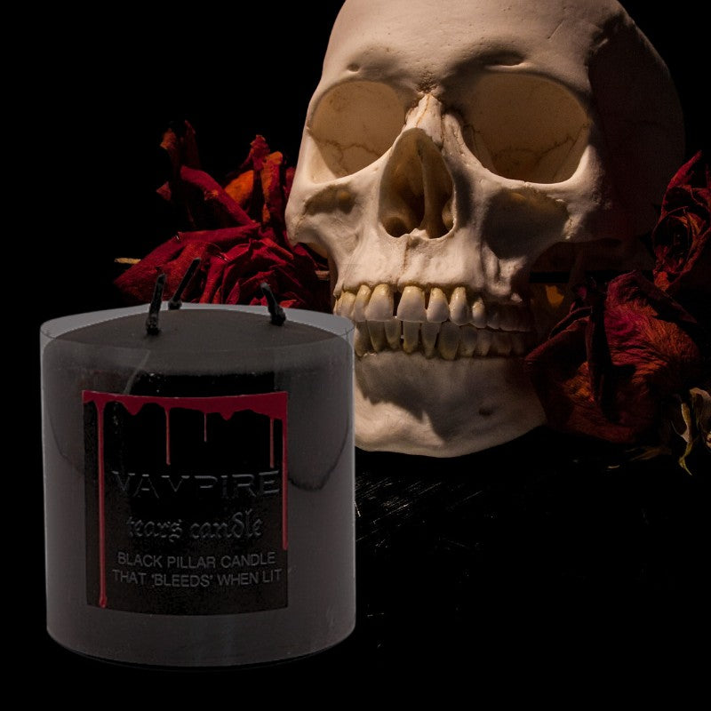 Reverse Action Vampire Tears Pillar Candle - Small