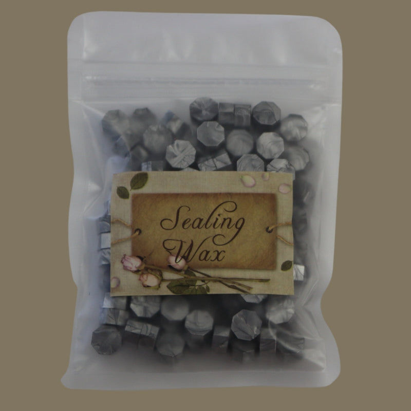 packet of silver wax sealing beads 